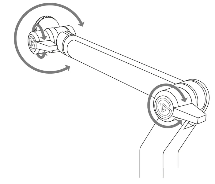 Wave Desk Stand - Adjustment