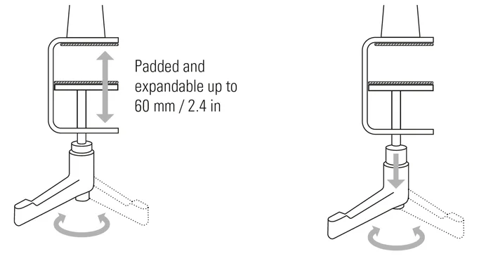 Wave Mic Arm - Desk Clamp