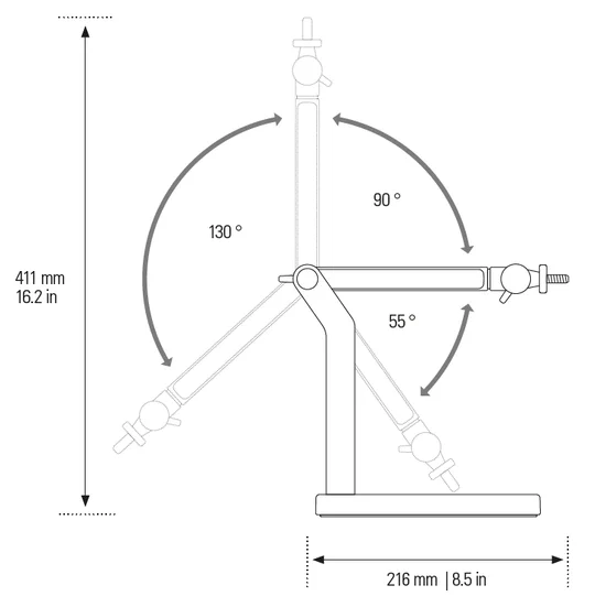 Wave Desk Stand - Specs