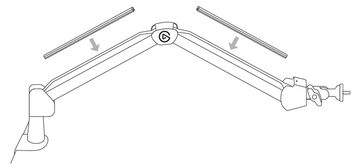 Wave Desk Stand - Cable Management