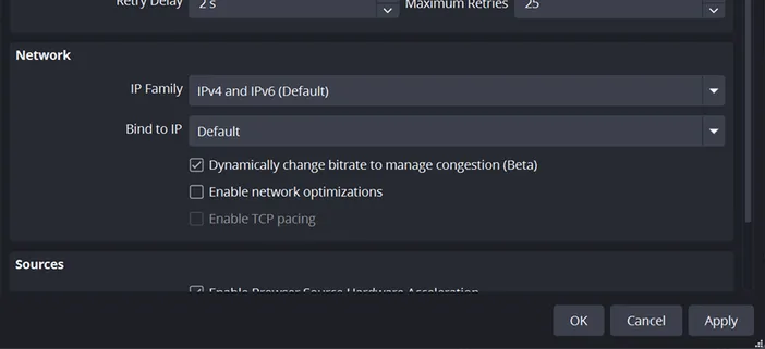 Dynamic Bitrate adjustment