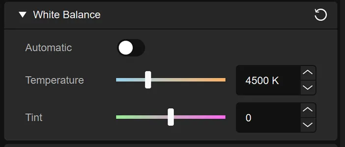 Facecam 4K - Tint Control