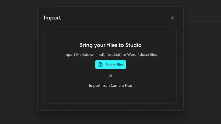 Import Scripts