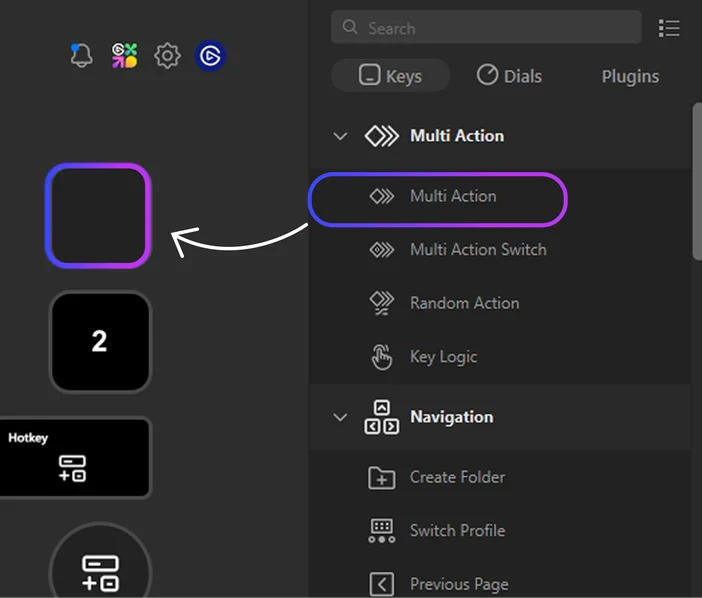 Multi Action - Create
