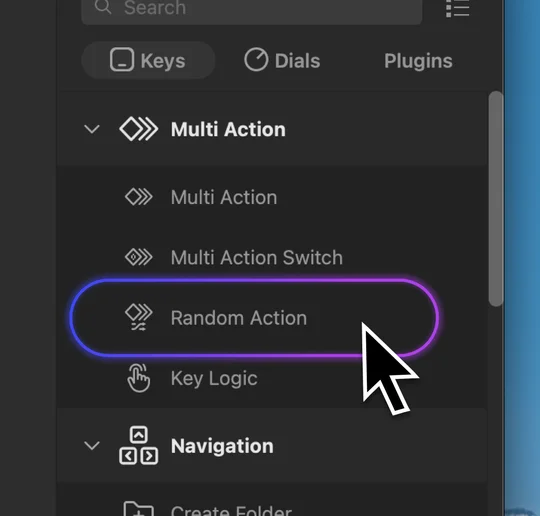 Random Action Key