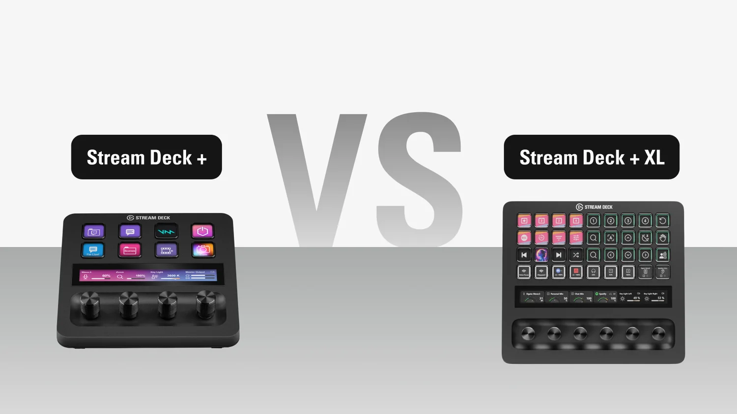 Elgato Stream Deck + と Stream Deck + XL：違いは何か | Elgato