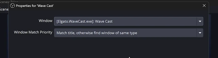 Wave Cast OBS Studio Wave Cast Selected