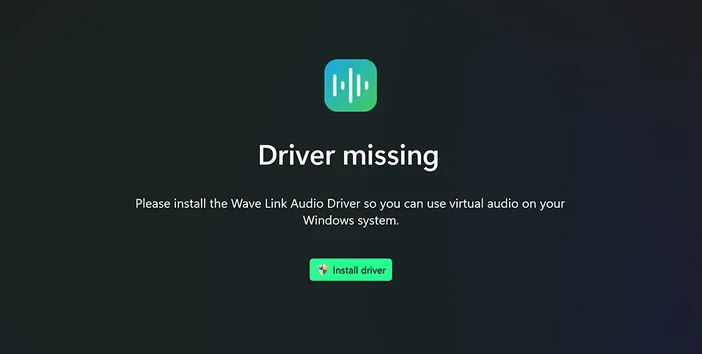 Wave Link - Driver Missing v3