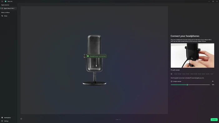 Wave Link - Headphones Connected