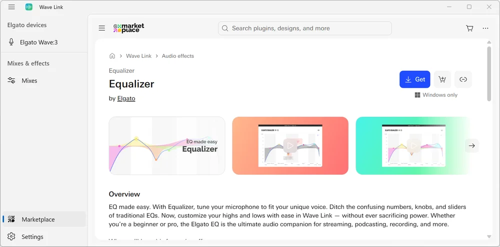 Wave Link 3 Marketplace Equalizer