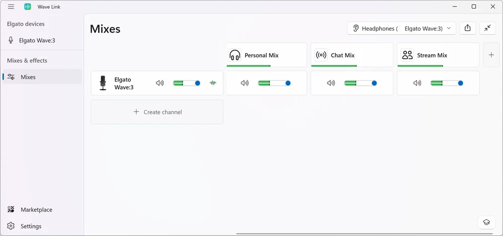Wave Link 3 Personal Chat Stream Mixes