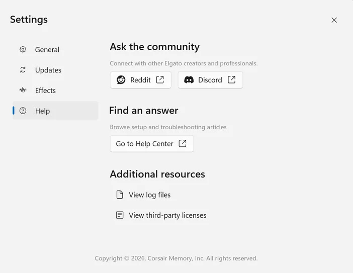 Wave Link 3 Settings Help