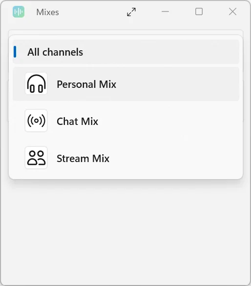 Wave Link 3 Shrink Choose Mixes
