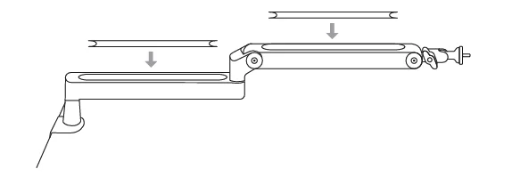 Wave Mic Arm LP - Cable Management