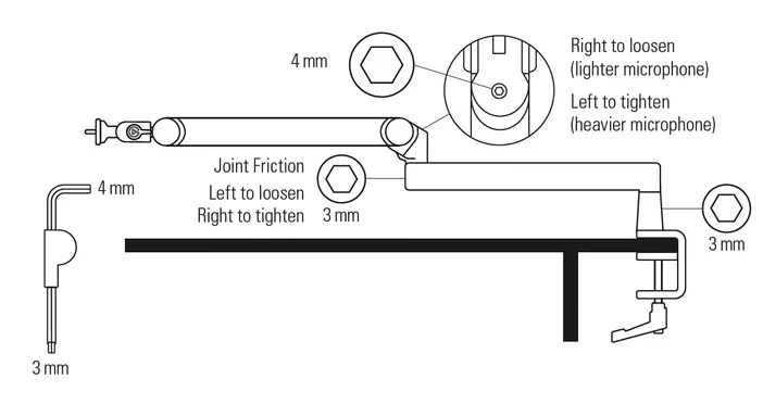 Wave Mic Arm Pro- Adjustment