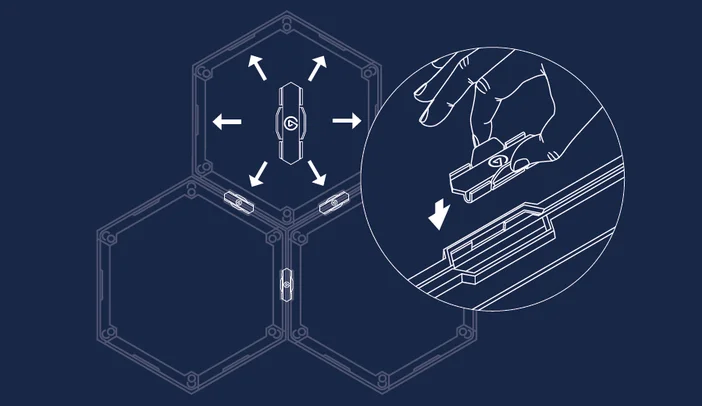 Wave Panels Starter Set - Connect EasyClick frames