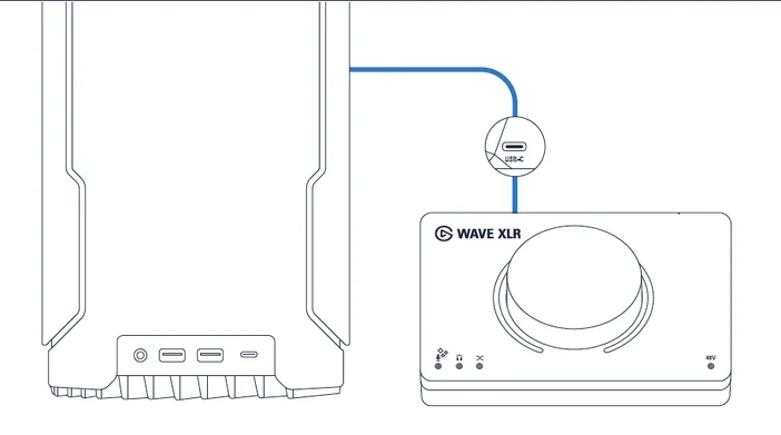 Wave XLR - Connect to a PC