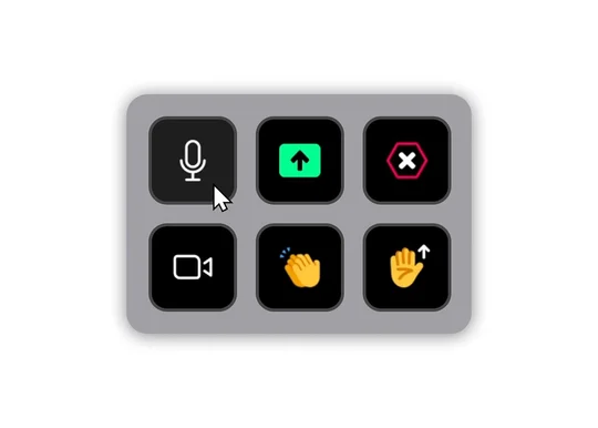 Virtual Stream Deck Zoom Meeting Controls