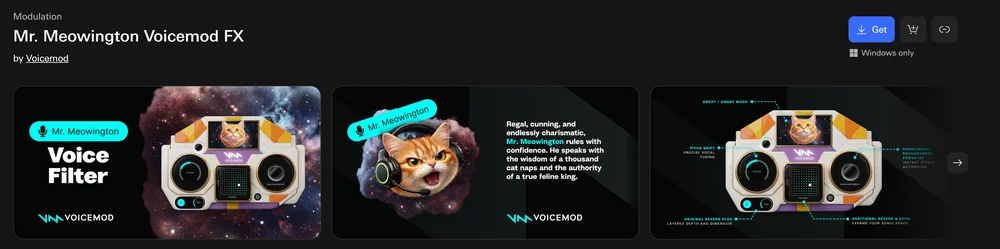 Voicemod - Meowington Get