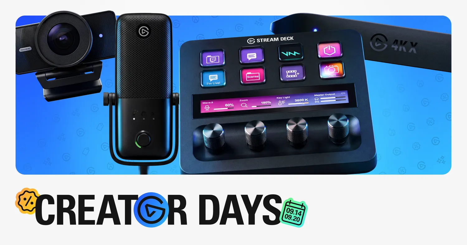 Creator Days 2026: Save 25% on Elgato Gear | Elgato