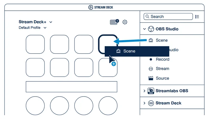 Stream Deck + QSG - Set Up Actions