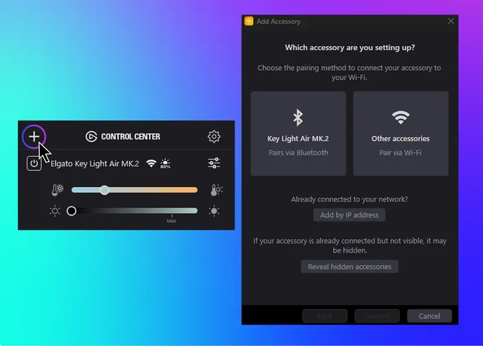 light stream deck - control center